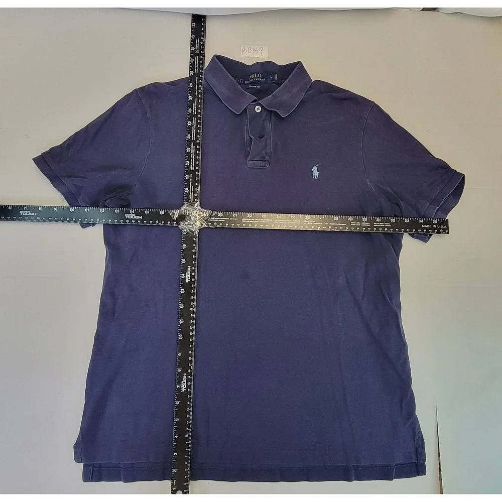 Polo Ralph Lauren Classic Fit‎ Blue Polo Shirt Men's Large Short Sleeve